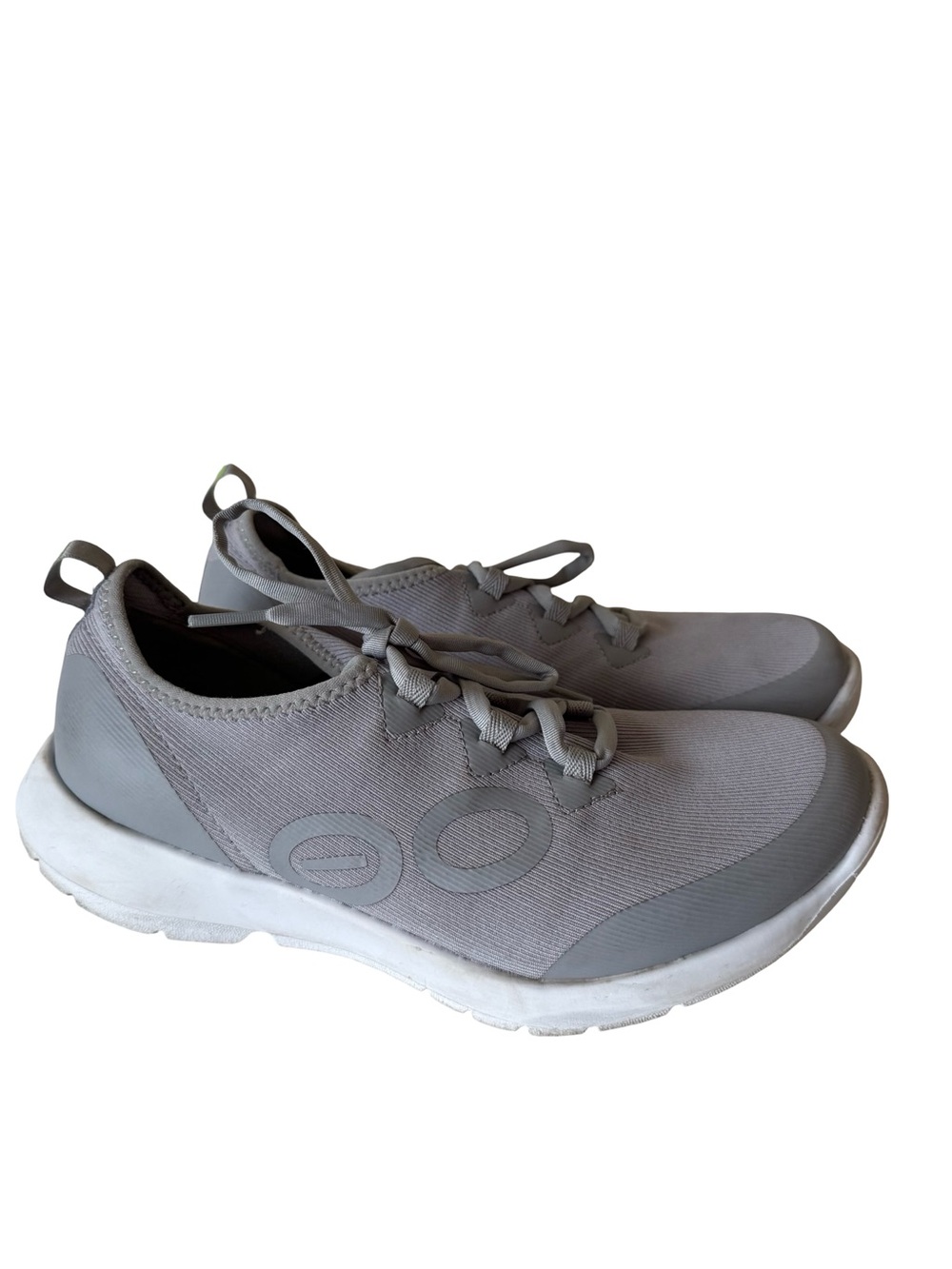 OOFOS Womens OOMG Sport LS Recovery Shoes Sneakers LowGray Mesh Lace Up Size 8
